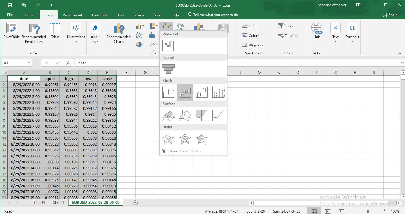 Excel-Insert-Option