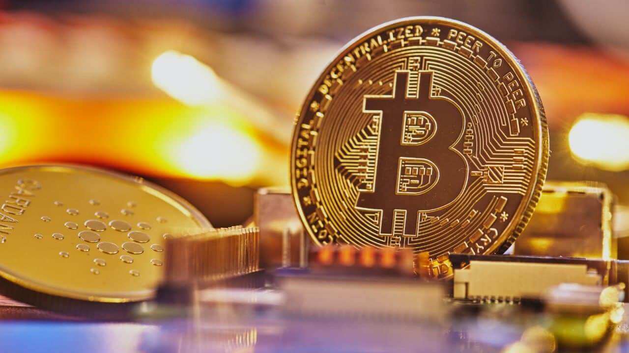 bitcoin on circut board